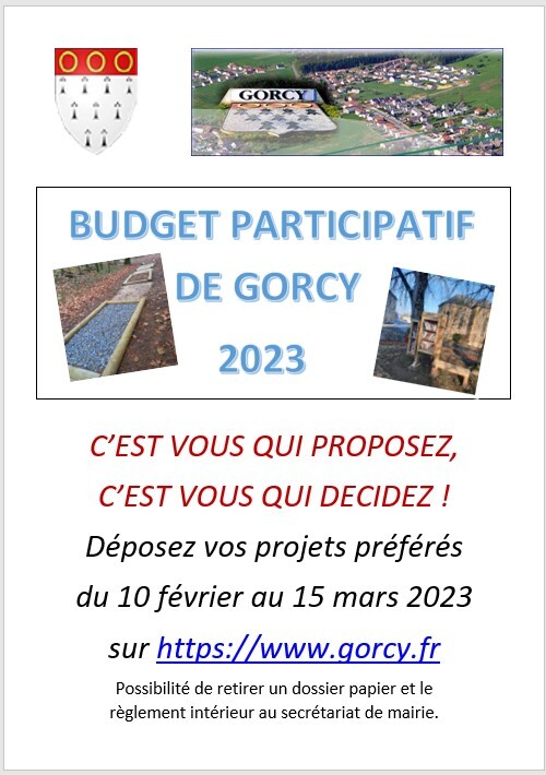 Budget Participatif 2023