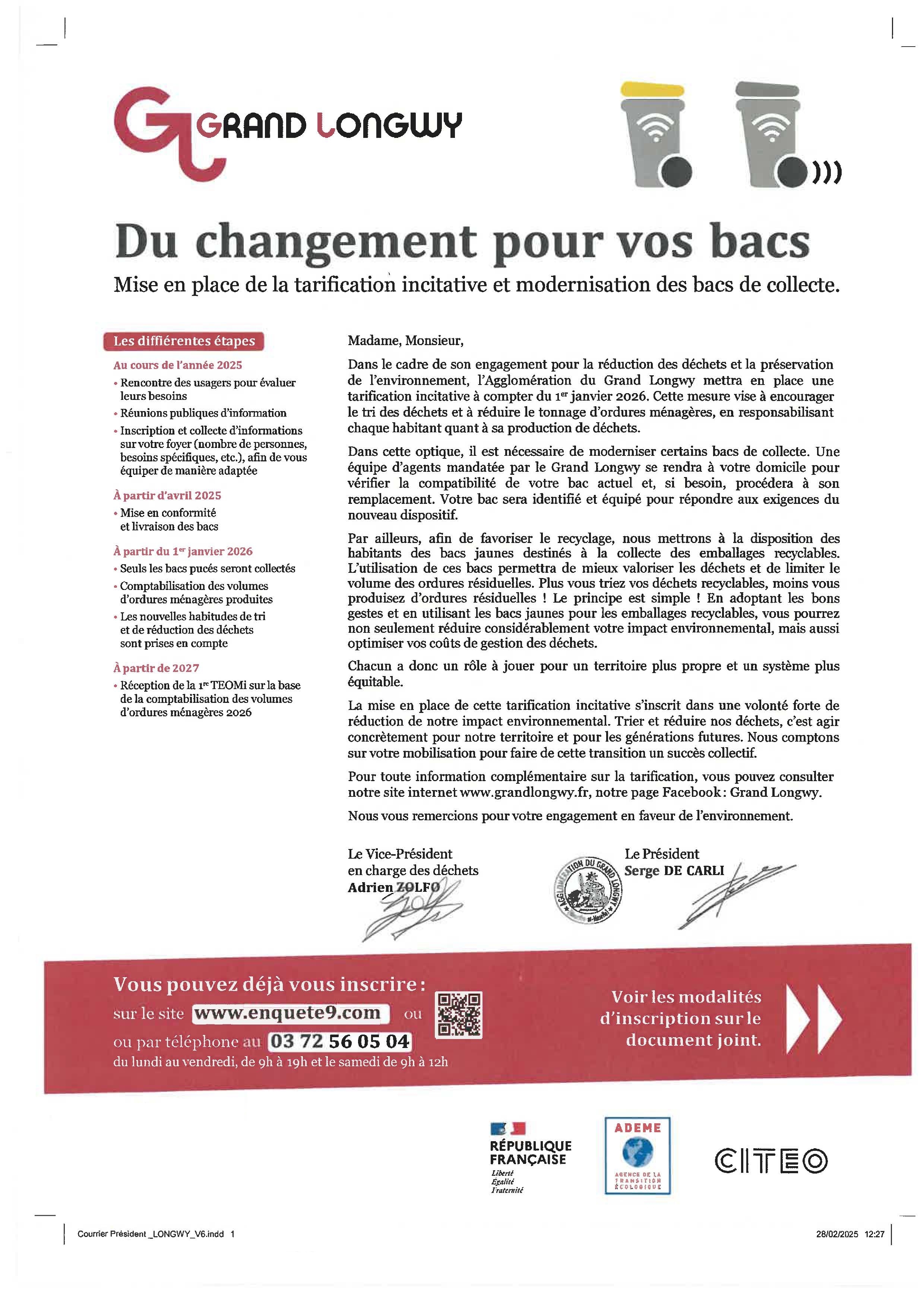 Changements bacs